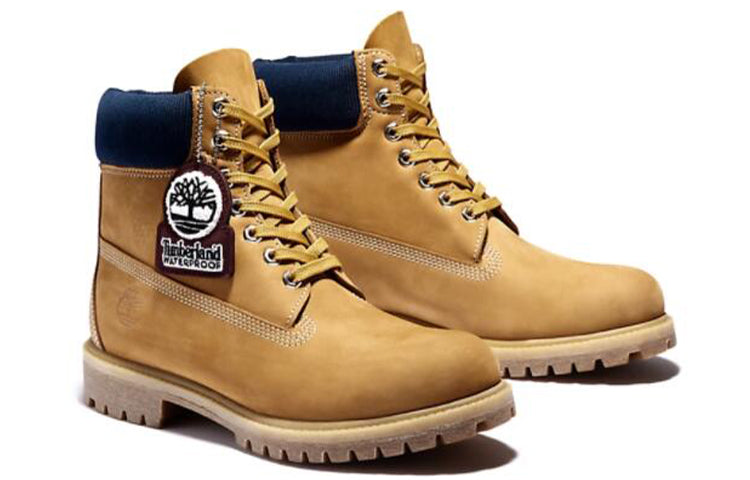 Timberland 6-Inch Premium Boot Wheat Navy
